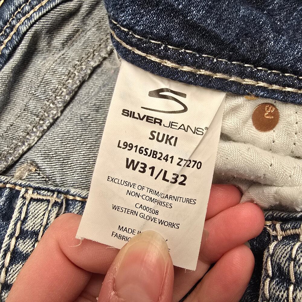 Women's Silver "Suki Bootcut" Medium Wash Denim Jeans | Size 31 - Picture 12 of 12